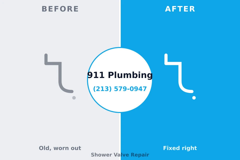 Before and after: plumbing repair Donald, OR
